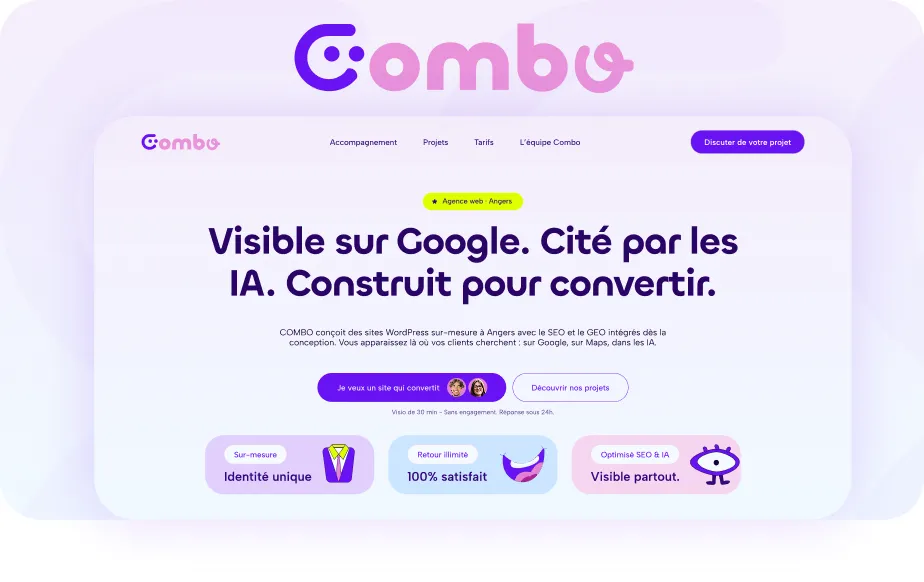 Aperçu du projet Combo Agence Web